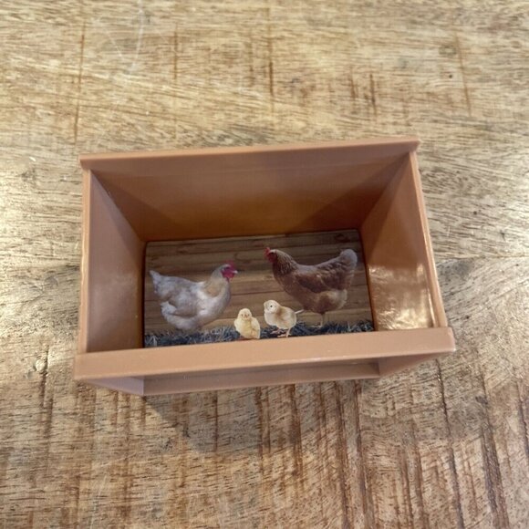 Popak New Ray Country Life Farm Playset Chicken Coop Eggs Chickens Rooster - Picture 5 of 7